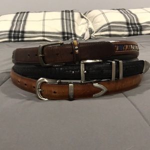 Men’s Black Leather Belt